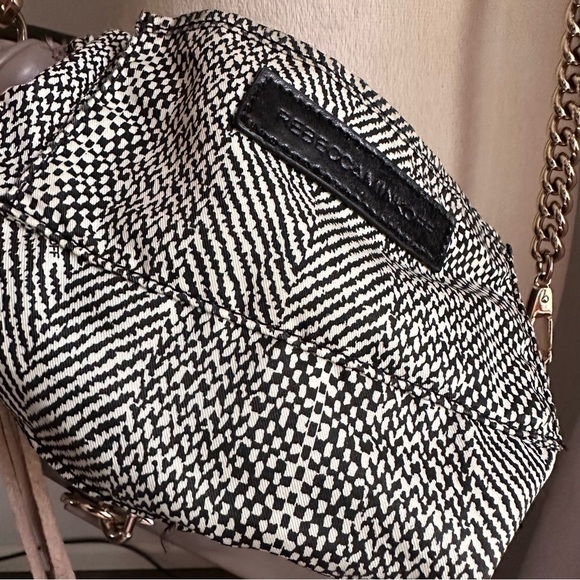 Rebecca Minkoff Mini M.A.C. Taupe + Gold Stud Crossbody and Clutch - Picture 9 of 10